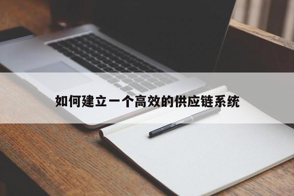 jn江南体育登录入口_如何建立一个高效的供应链系统